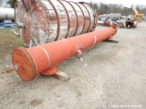 1554 sq.ft., 150 psi shell, Rubicon #VT221B1-216V, Shell/Tube Heat Exchanger, 200°F, 26" diameter x 216" - Image 4