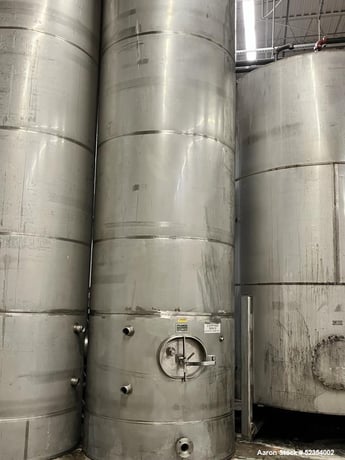 4200 gallon Feldmeier, Stainless Steel Storage Tank, Vertical, 240" High (straight side) X 72" diameter - Image 1