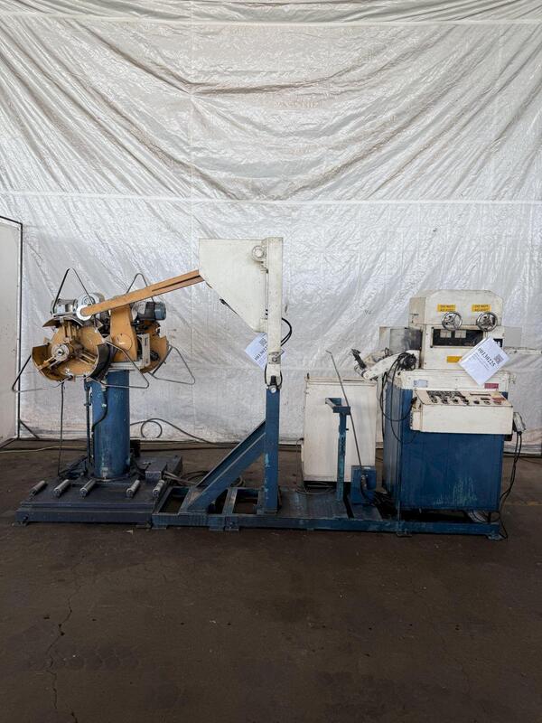 1100 lb. Aida #LMU 15-15 / LF1516NC, Coil Feed Lines, 5.9" W, 47.24" OD, 18.5"-20.5" ID,.05" thick - Image 4