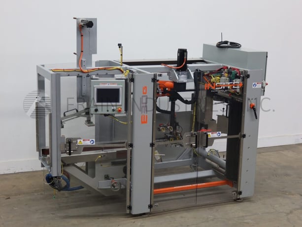 Insite Packaging Automation #E30G, automatic, case erector, bottom hot melt glue sealer, 5-30 cases per minute - Image 1