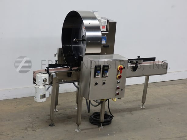 McBrady #100, rotary, inverted, air cleaner, 20-100 containers per minute, vari-speed controllers, e-stop - Image 1