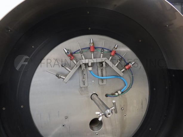 McBrady #100, rotary, inverted, air cleaner, 20-100 containers per minute, vari-speed controllers, e-stop - Image 2