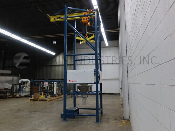 Super sack unloading system, Flexicon #BFC-C, bulk bag, with 109" long cantilevered I-beam extending 45" - Image 3