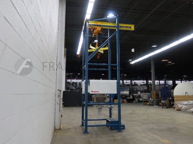 Super sack unloading system, Flexicon #BFC-C, bulk bag, with 109" long cantilevered I-beam extending 45" - Image 4