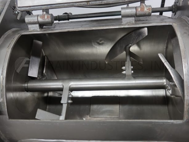 2.1 cu.ft. Littleford #FM100, 304 Stainless Steel mixer, 20" dia. x 26" long chamber, lift up / clamp down - Image 2