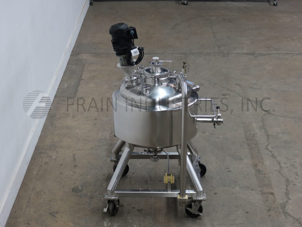 35 gallon Pure-Flo MPC tank reactor, 316L Stainless Steel jacketed & internal pressure reaction tank, 24" - Image 4