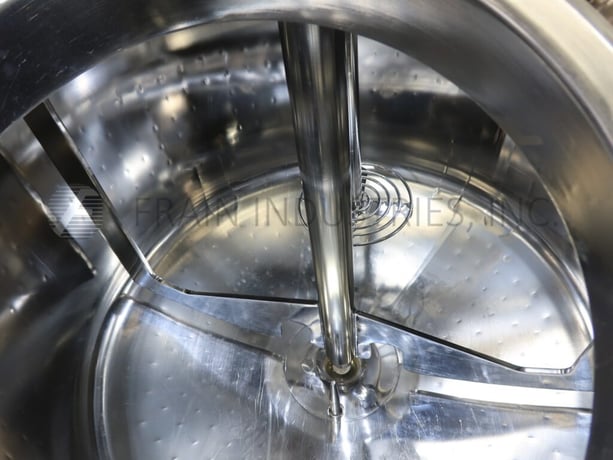171 gallon DCI #650L, Stainless steel jacketed vacuum tank, 48" ID x 28" straight wall, dish bottom - Image 2