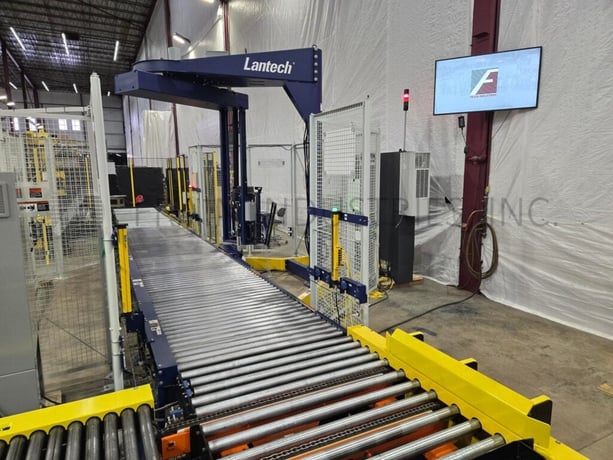 Lantech #SLC, automatic, overhead rotary stretch wrapper, EZ thread roll carriage - Image 3