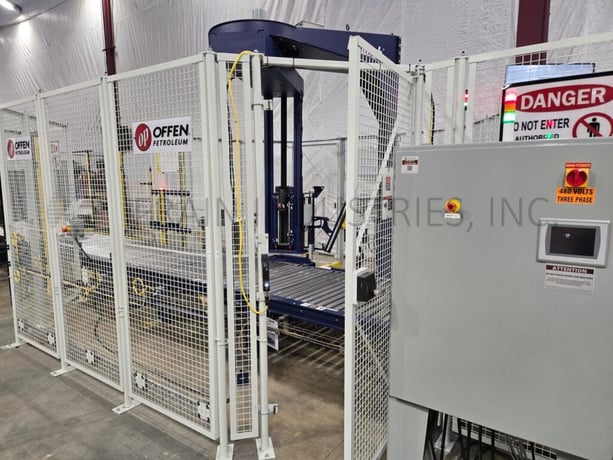 Lantech #SLC, automatic, overhead rotary stretch wrapper, EZ thread roll carriage - Image 4