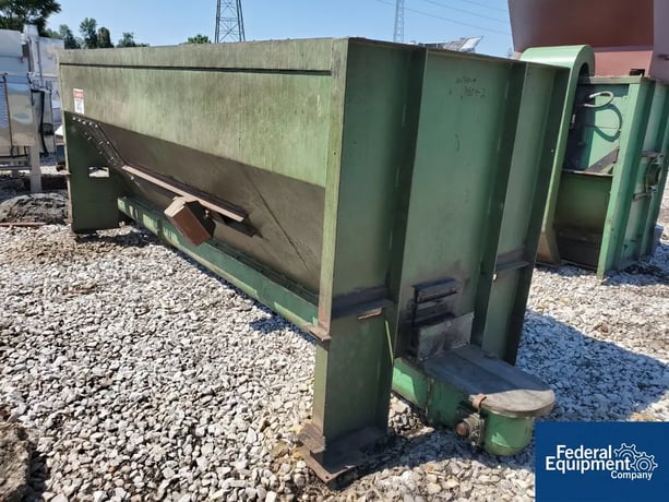150 cu.ft. Ribbon Blender, carbon steel, bottom discharge, 48" width x 144" L trough, 20 HP - Image 6