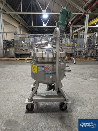 39.63 gallon Mueller, Reactor, Stainless Steel, 24" diameter x 17" straight side, 45 psi/FV Internal @ 293 F - Image 5