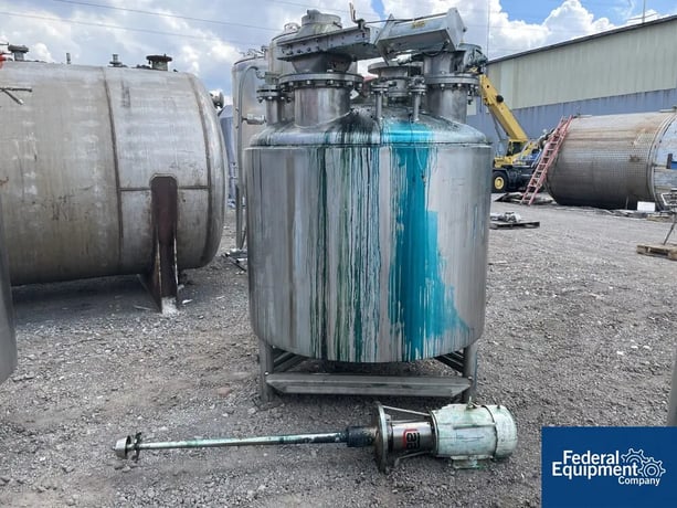 360 gallon Lee #360U, Reactor, Stainless Steel, 60" diameter x 27.74" straight side, 20 psi/FV @ 300 F - Image 1