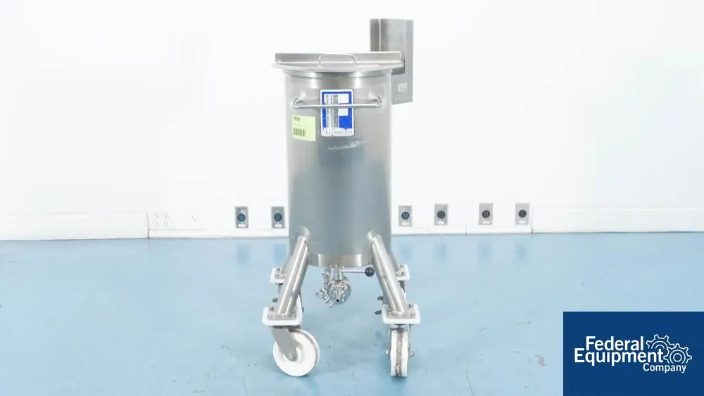 10 gallon Feldmeier, Mixing Tank, Stainless Steel, w/Impeller Shaft - Image 1
