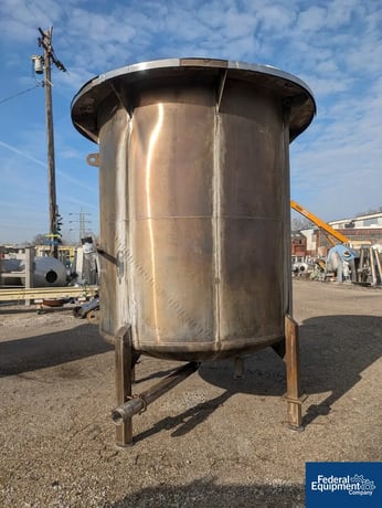 2000 gallon Stainless Steel Tank, 78" diameter x 87" straight side - Image 4