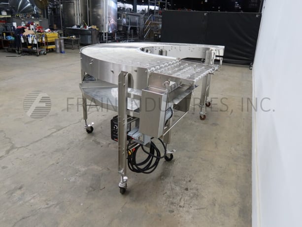 23-1/2" wide, Stainless steel 180&deg; conveyor, center drive motors w/independant vari-speed controls - Image 2