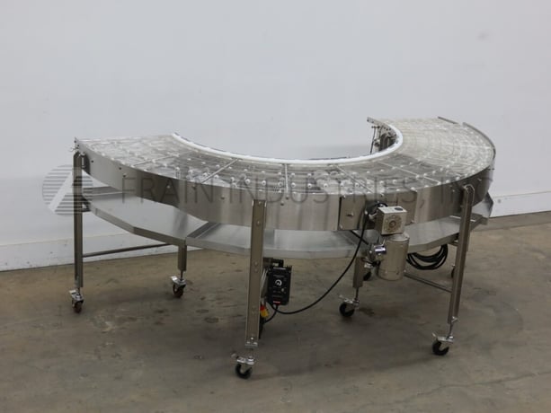 23-1/2" wide, Stainless steel 180&deg; conveyor, center drive motors w/independant vari-speed controls - Image 5