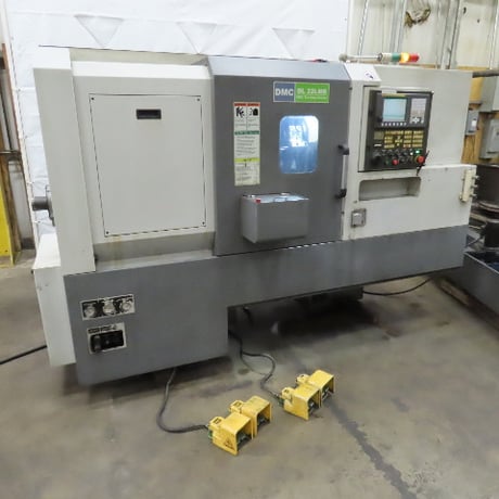 DMC #DL-22LMB, CNC lathe turning center, 12 station, 21.65" swing, 10" chuck, 2013 - Image 4