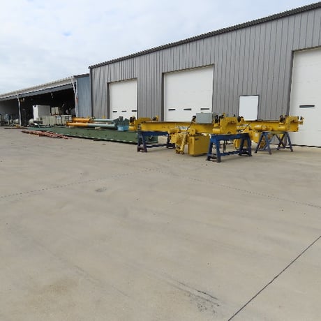 3 Ton, Yale 14' x 110' free standing underhung dual 3 ton wire rope bridge Yale - Image 1