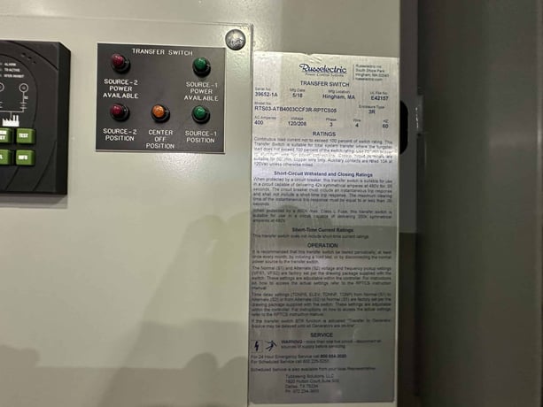 400 Amp. Russelectric RTS03, automatic transfer switch, Nema 3R, 120/208 Volts, 2018 - Image 5