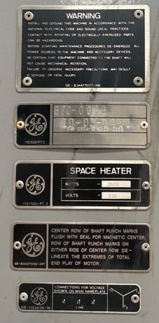 1000 HP 300 RPM General Electric, Type TS, 125V DC Excitation Voltage, double shaft refiner, 2300 Volts, New - Image 2