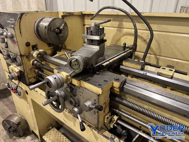 13" x 40" digital read out #330X1000, metal lathe, inch/metric threads, 3 HP, 3 & 4-jaw chucks - Image 2