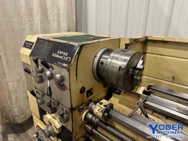13" x 40" digital read out #330X1000, metal lathe, inch/metric threads, 3 HP, 3 & 4-jaw chucks - Image 3