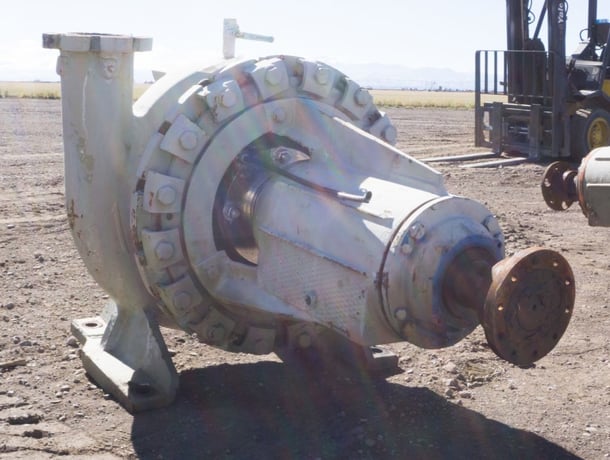 1800 GPM @ 167' TDH, Allis-Chalmers #6x8x21, Centrifugal Pump, Horz., 1-Stage, 8" suction, 6" discharge, 1170 - Image 2