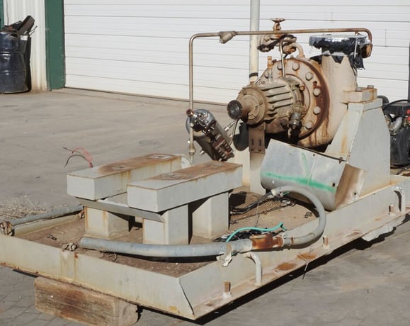 1180 GPM @ 102' TDH, Ingersoll-Rand #6x10x12ALC, Centrifugal Pump, Horz., 1-Stage, 11.25" imp., 10" suction - Image 5