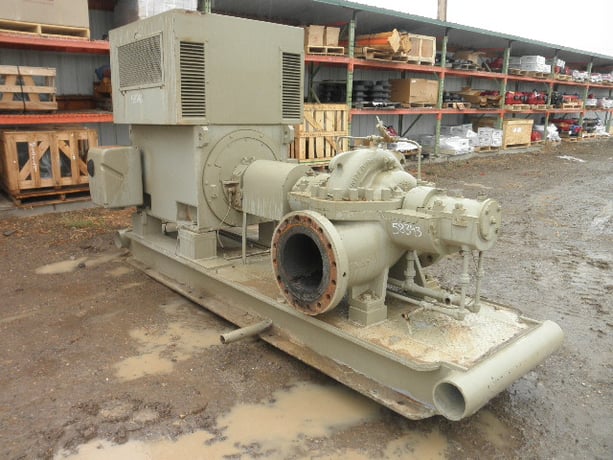 2625 GPM @ 485' TDH, United #8-DVS-C, Centrifugal Pump, Horz., 1-Stage, 12" suction, 8" discharge, 3500 RPM - Image 1