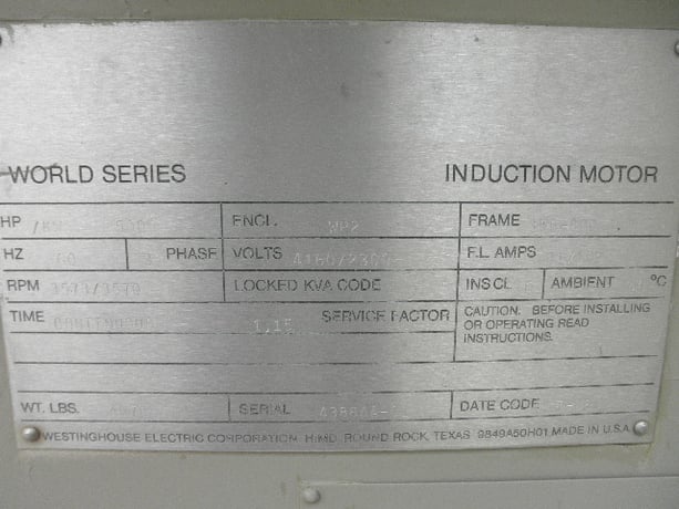 2625 GPM @ 485' TDH, United #8-DVS-C, Centrifugal Pump, Horz., 1-Stage, 12" suction, 8" discharge, 3500 RPM - Image 8