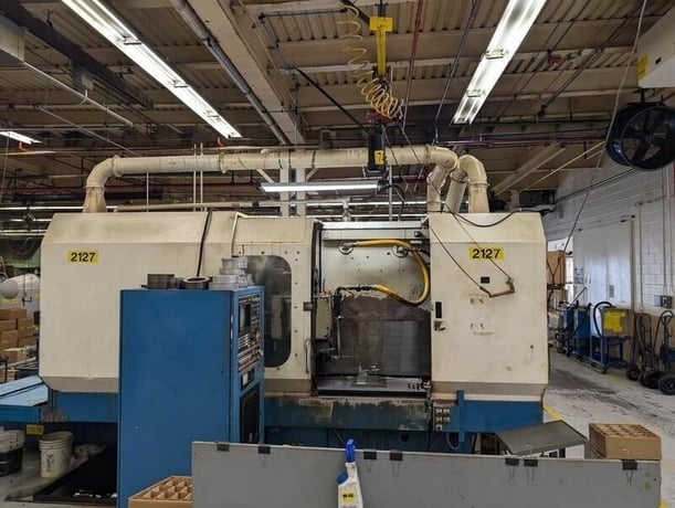 Magerle #MFP125N35M45, 4-Axis CNC creep feed grinder, 49" x 14", 27.5 HP, 9000 RPM, 1992 - Image 3