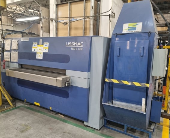 Lissmac #SBM-L1500-G1S2-60, 60" deburring machine, wet type, 2018 - Image 1