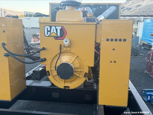 455 KW Caterpillar #455, generator, CAT Engine, model C18, Open skid unit, 480 Volts - Image 5