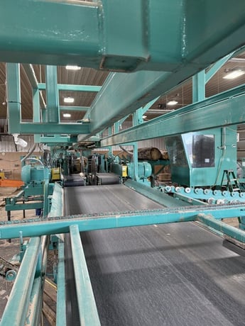 Helle End Dog Scragg Mill, Sawcab, Vertical Edger, Power Panel, 4-Strand, 20' Infeed Log Deck - Image 6