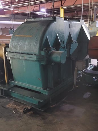 26" x 26" x 84" Stewart Bolling 2-roll twin rubber mixing mill, 2-drilled front rolls - Image 7