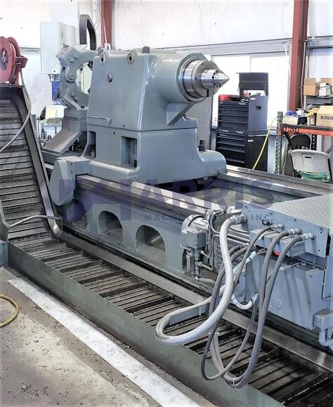 LeBlond #7550, wide bed heavy duty CNC lathe, 75" swing, 120" centers, retrofit/reconditioned, 2017 - Image 4