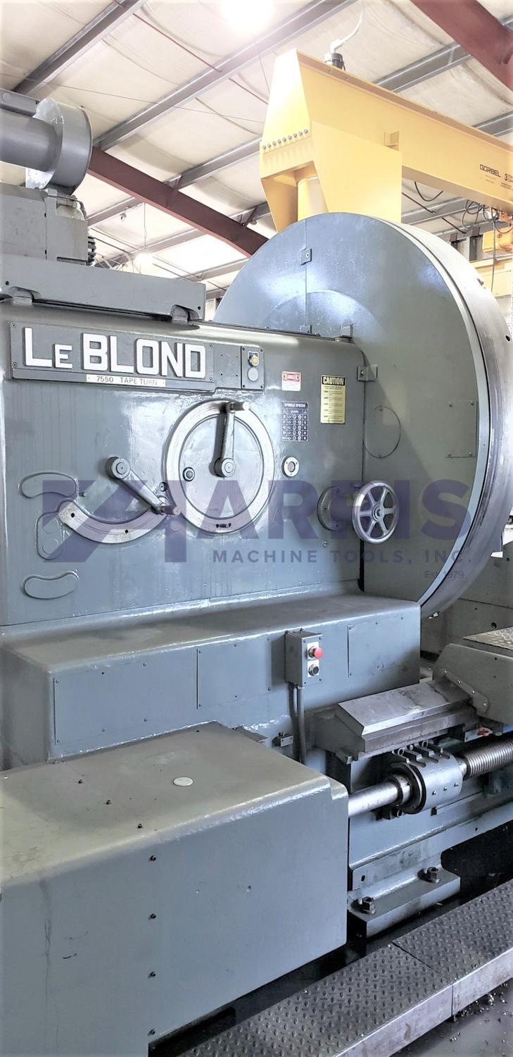 LeBlond #7550, wide bed heavy duty CNC lathe, 75" swing, 120" centers, retrofit/reconditioned, 2017 - Image 10