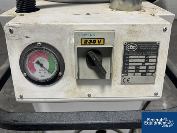 CFM #3106-MTS, Vacuum Cleaner/Dust Collector, carbon steel, .86 kw blower, 230V, 3 phase, IP55 rated - Image 8