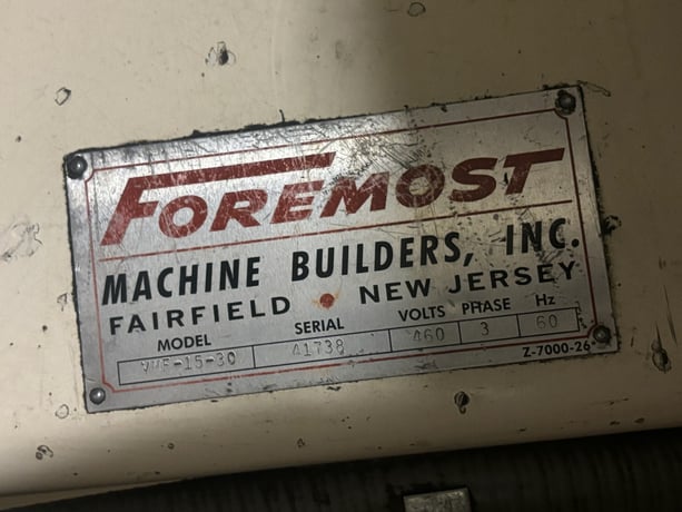 Foremost #WMF-15-30, vacuum pump - Image 3