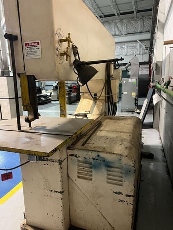 60" x 26" DoAll Zephyr #ZV-60-26, vertical band saw, extended throat, 36" x 36" tilting table - Image 2