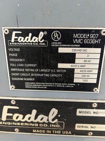 Fadal #VMC6030HT, vertical machining center, 21 automatic tool changer, 60" X, 30" Y, 30" Z, 10000 RPM, #40 - Image 8