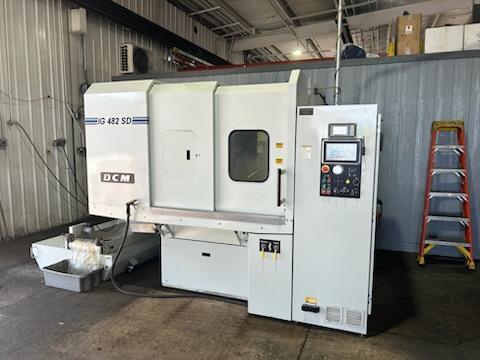 DCM, vertical spindle rotary surface grinder, 48" vari-speed electromagnetic chuck, 50 HP, Mitsubishi FX5U PLC - Image 4