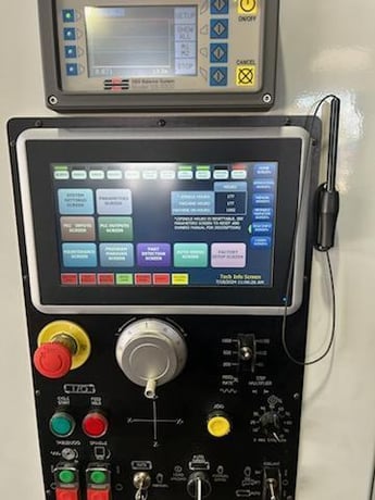DCM, vertical spindle rotary surface grinder, 48" vari-speed electromagnetic chuck, 50 HP, Mitsubishi FX5U PLC - Image 9
