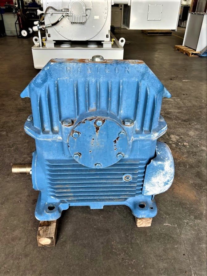 92 HP @ 1750/35 RPM, David Brown #A04050-URN-L, Worm Gear Reducer Gearbox, 50:1 Ratio - Image 1