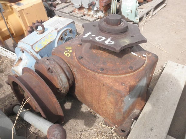 Morse, Worm Drive Gearbox, vertical up, 90:1 Ratio, 2.5" output Shaft - Image 1