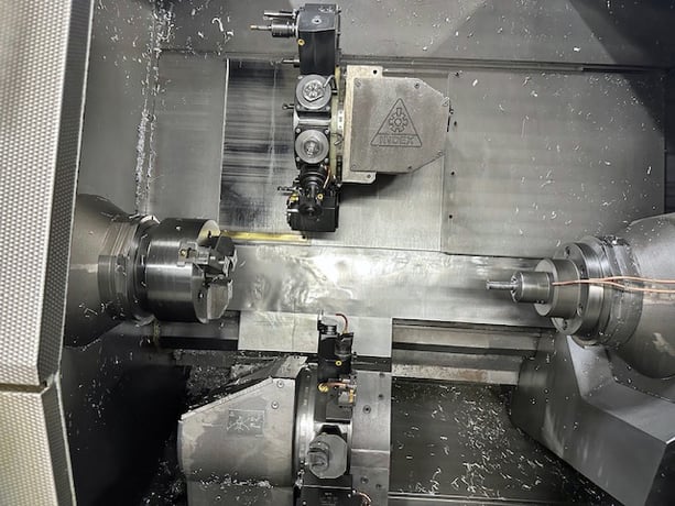 Index #G300, Turn-Mill Center, LNS Quick Load Servo barfeeder, 1996 - Image 4
