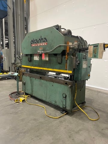 65 Ton, Piranha press brake, 8' overall, 78" between housing, 6" stroke, 9" Shut Height, 10 HP - Image 9