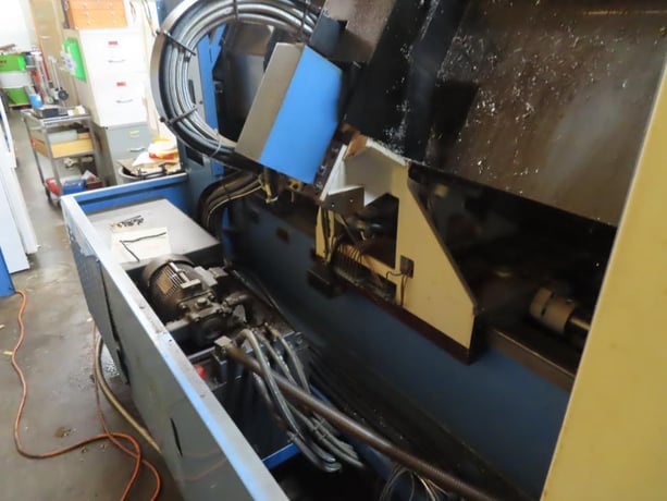 Mazak #QT-20N, CNC slant bed lathe, 20.8" swing, 10" chuck, 3-jaw, 2.6" bar, 40" centers, 8 turret, A2-8 - Image 4