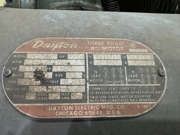 Champion #TUV57-80, Air Compressor, SN 108874, TUV57-80 - Image 2