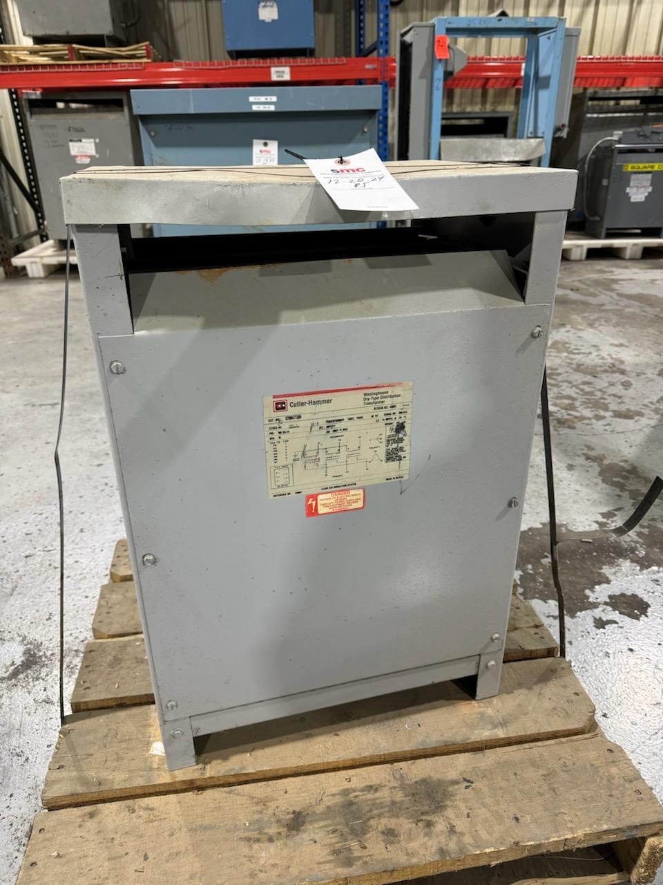 30 KVA 208 Delta Primary, 480Y/277 Secondary, Cutler Hammer #V29M47T30N, S/N J96I1414 - Image 1
